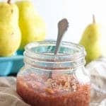 Plum, Pear and Chia Compote