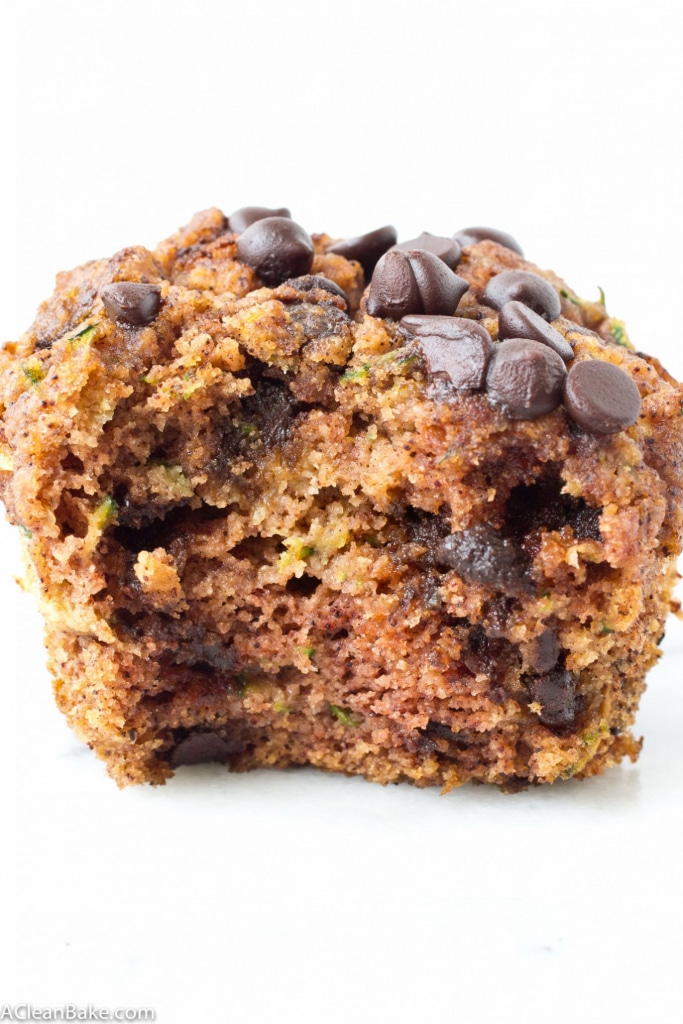 Chocolate Chip Zucchini Muffins (gluten free, paleo, vegan-adaptable)