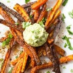 Baked Shoestring Carrot Fries with Za’atar