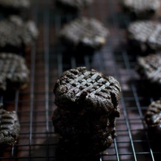 Midnight Chocolate Peanut Butter Cookies