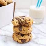 Thick and Soft Grain-Free Chocolate Chip Cookies #paleo #primal #glutenfree