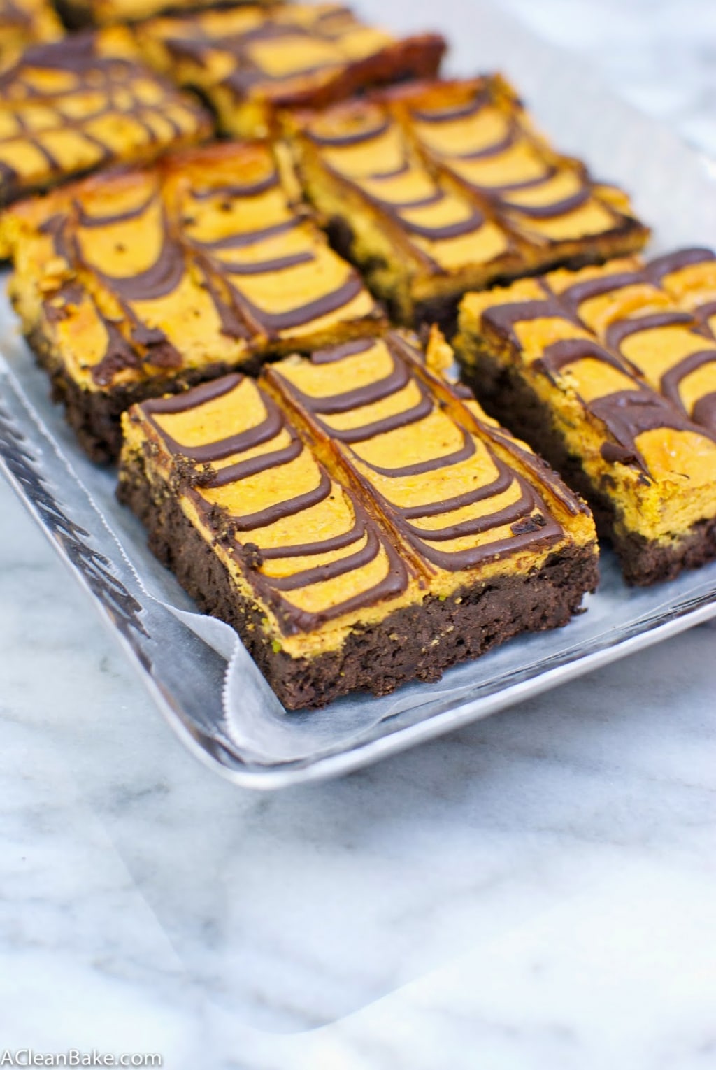 Secretly-Healthy Pumpkin Cheesecake Brownies