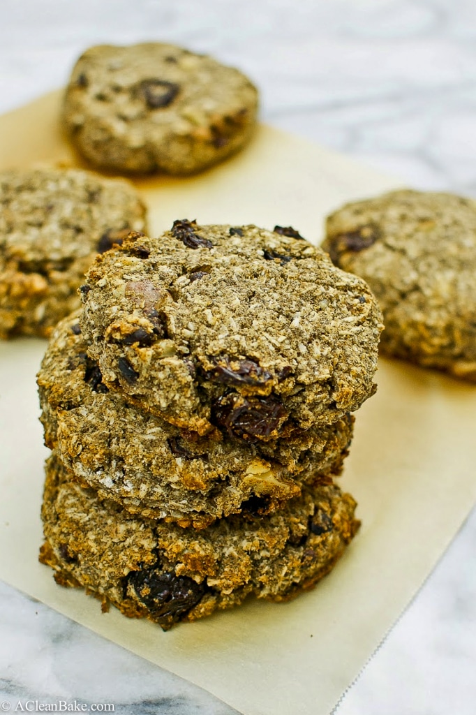 Gluten Free and Whole Grain Coconut Cherry Breakfast Cookies-2