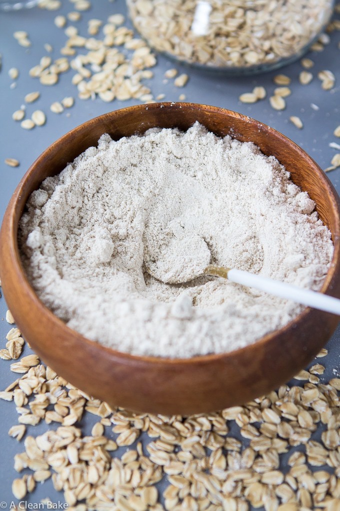 making oat flour with an emulsion blender
