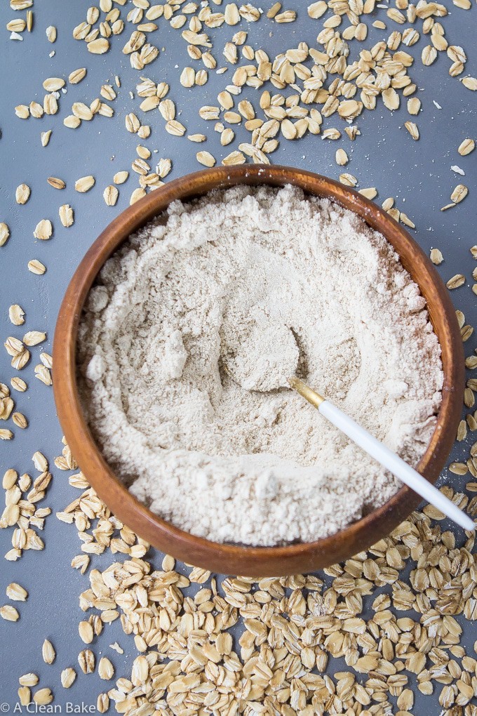 make oat flour blender vs food processor