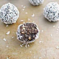 4-Ingredient Chocolate Coconut Truffles