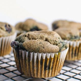 Buckwheat Blueberry Muffins (gluten free, whole grain)