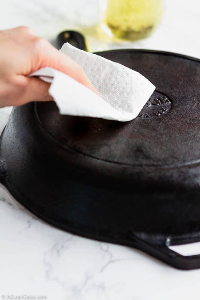 How to clean a cast iron skillet: Seasoning cast iron