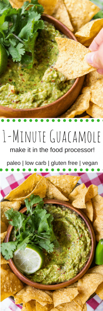1-Minute Guacamole (gluten free, vegan, paleo)