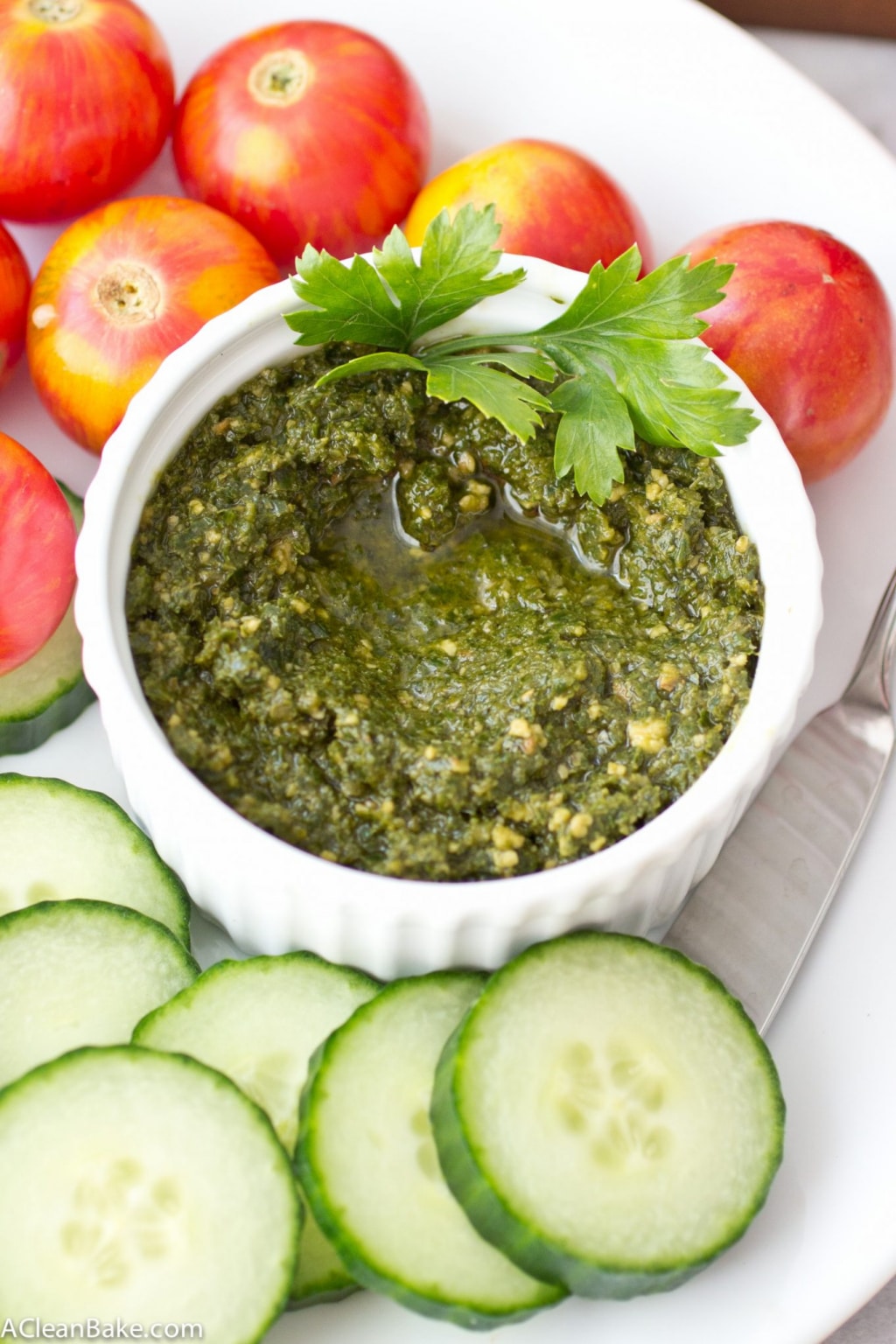 Creamy Vegan Kale Pesto (gluten free and raw)