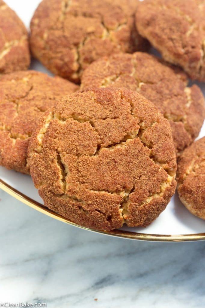 Thick and Soft Grain Free Snickerdoodles (gluten-free and paleo-friendly!)