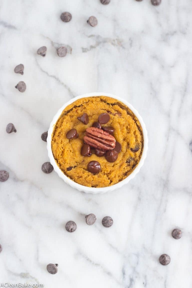 Single-Serve Pumpkin Pecan Chocolate Chip Cake