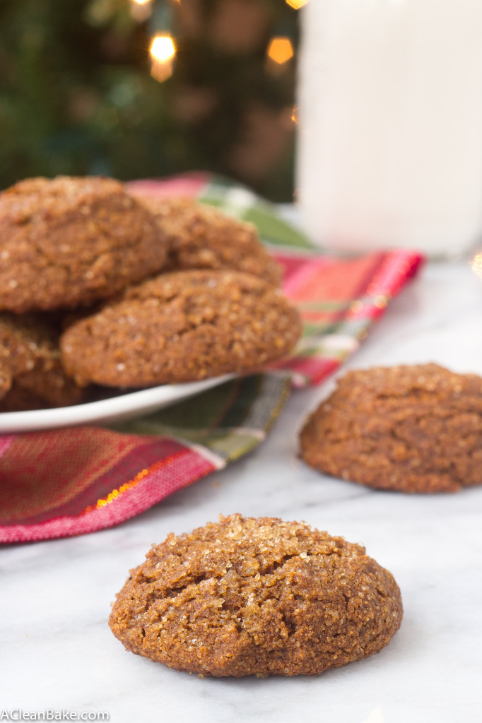 Grain Free Gingerbread Cookies (Refined-Sugar free, Dairy-Free)