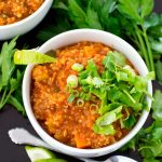 Pumpkin Quinoa Turkey Chili (Adaptable to be Paleo or Vegan)