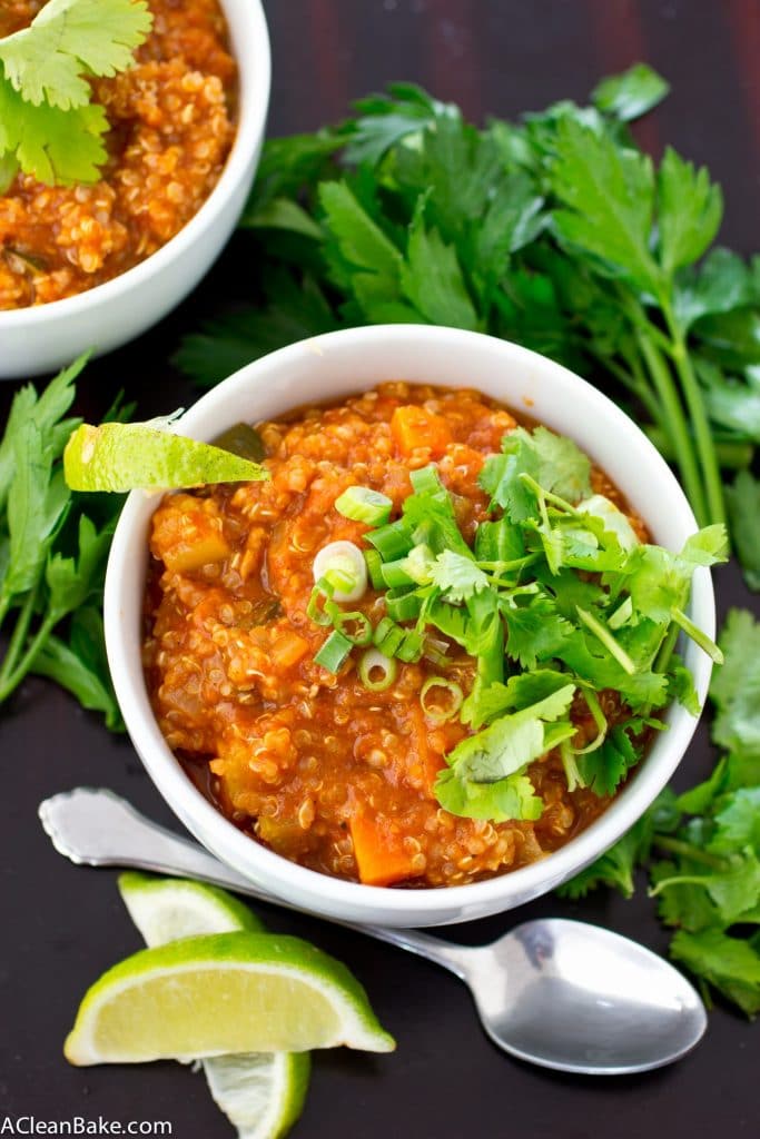 Pumpkin Quinoa Turkey Chili (Adaptable to be Paleo or Vegan)