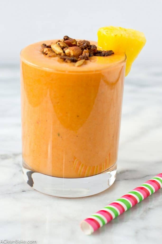 PIneapple Smoothie with Nutmeg #vegan #glutenfree #paleo #whole30