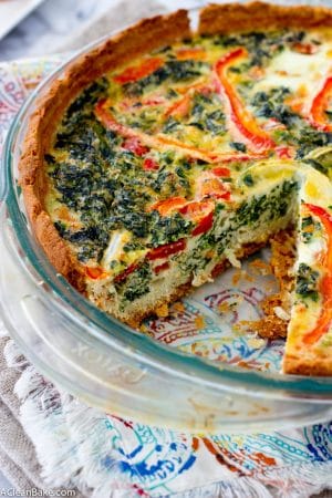 Paleo Quiche (gluten free, clean eating) | A Clean Bake