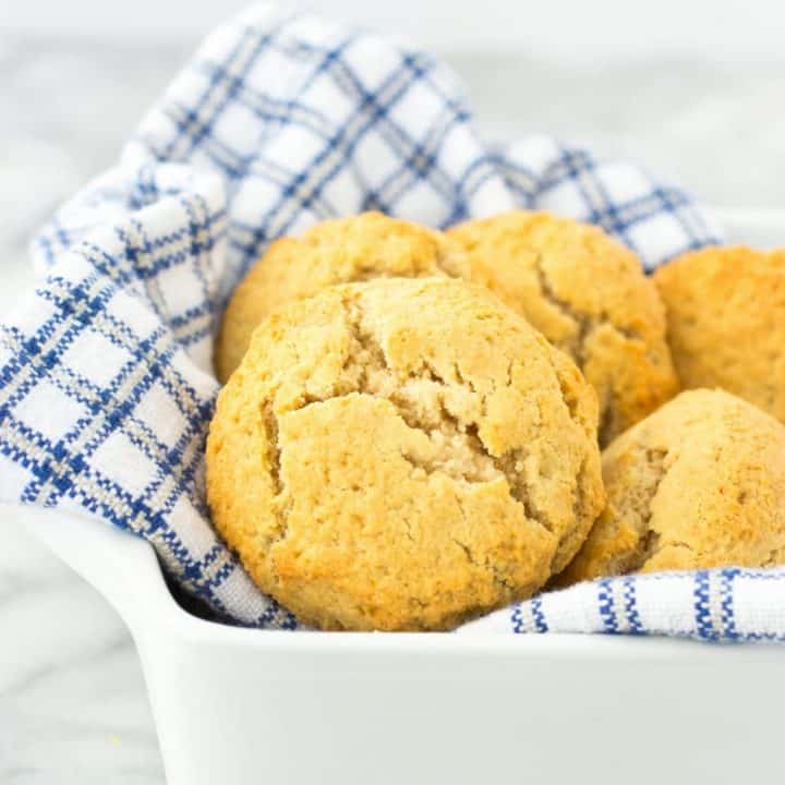 Simple Grain-Free Biscuits (gluten-free, Grain-free, Paleo, Sugar-free, low carb)