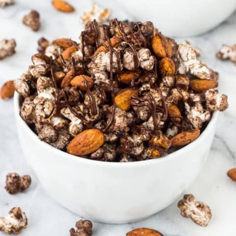 Spicy Chocolate Popcorn Snack Mix