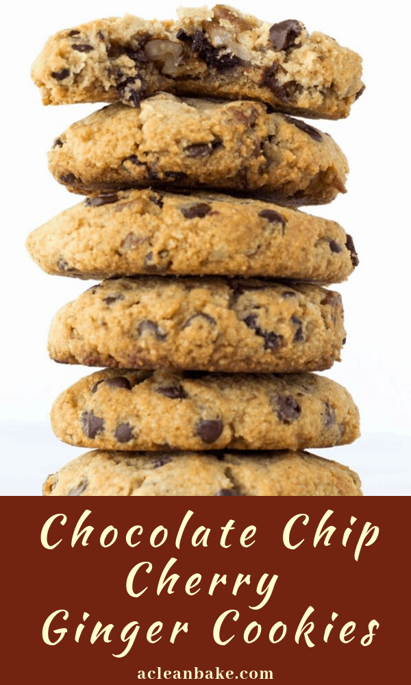 Chocolate Chip Cherry Ginger Cookies