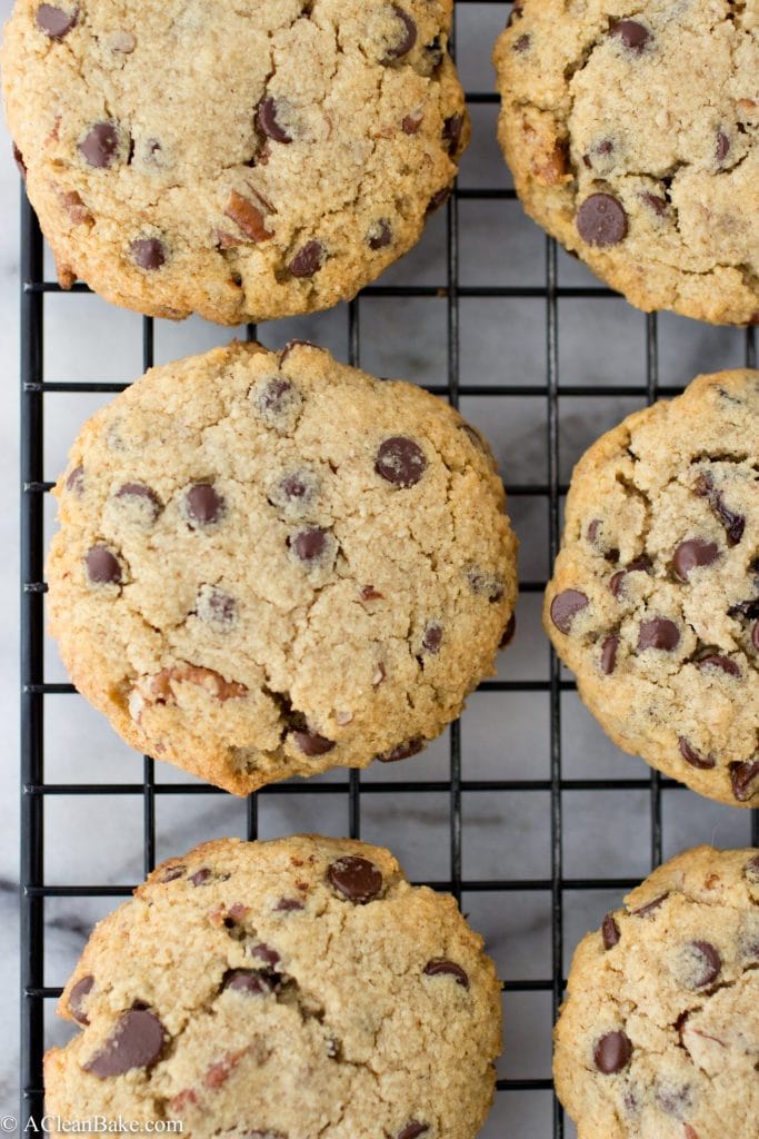 Grain-Free Chocolate Chip Cherry Ginger Cookies (Paleo, Gluten-free, Naturally-Sweetened)