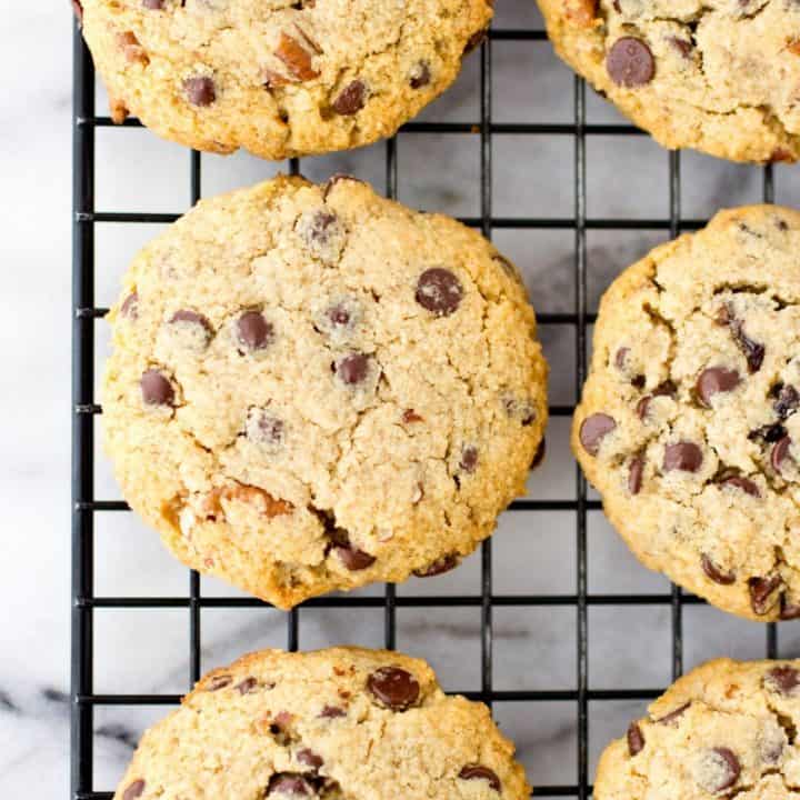 Grain-Free Chocolate Chip Cherry Ginger Cookies (Paleo, Gluten-free, Naturally-Sweetened)