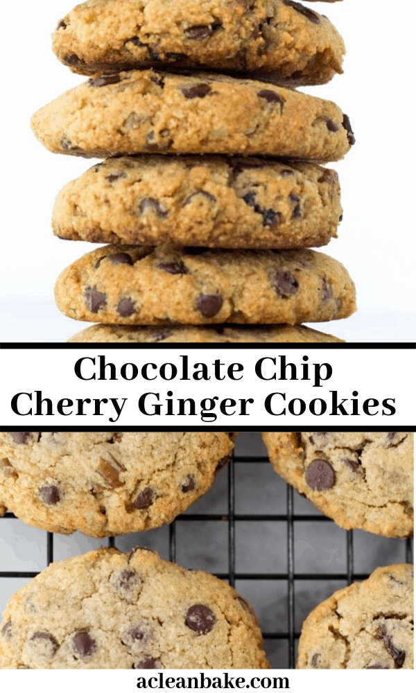 Chocolate Chip Cherry Ginger Cookies