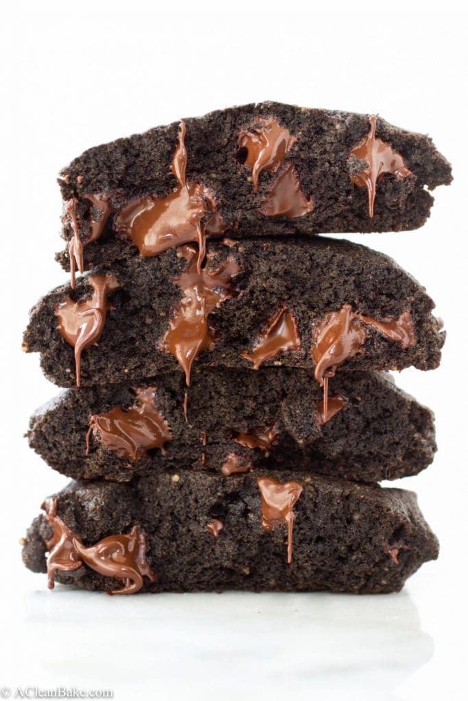 Gluten Free Double Chocolate Brownie Cookies (Made with Whole Grains!)