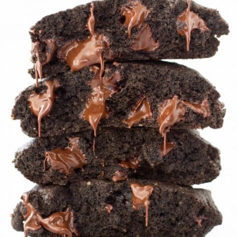 Buckwheat Double Dark Chocolate Brownie Cookies