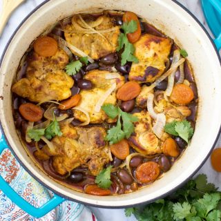 Braised Turmeric Chicken with Apricots and Olives (Gluten-Free, Grain-Free, Paleo)