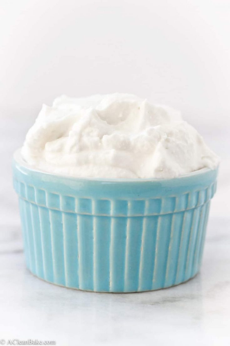 Simple DairyFree Whipped Cream
