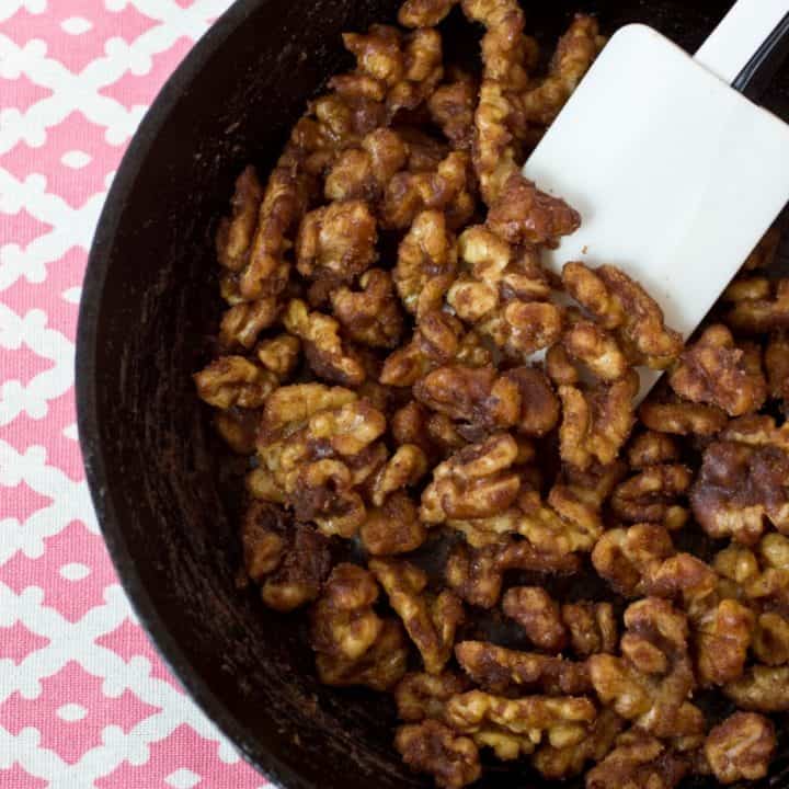 Sugar Free Candied Walnuts (Gluten Free, Vegan and Paleo)