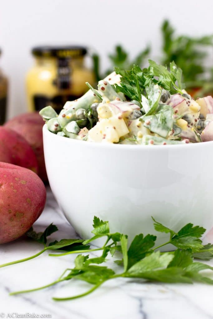 Dijon, Caper and Green Bean Potato Salad (gluten-free, grain-free, and paleo) will perk up any summer BBQ menu!