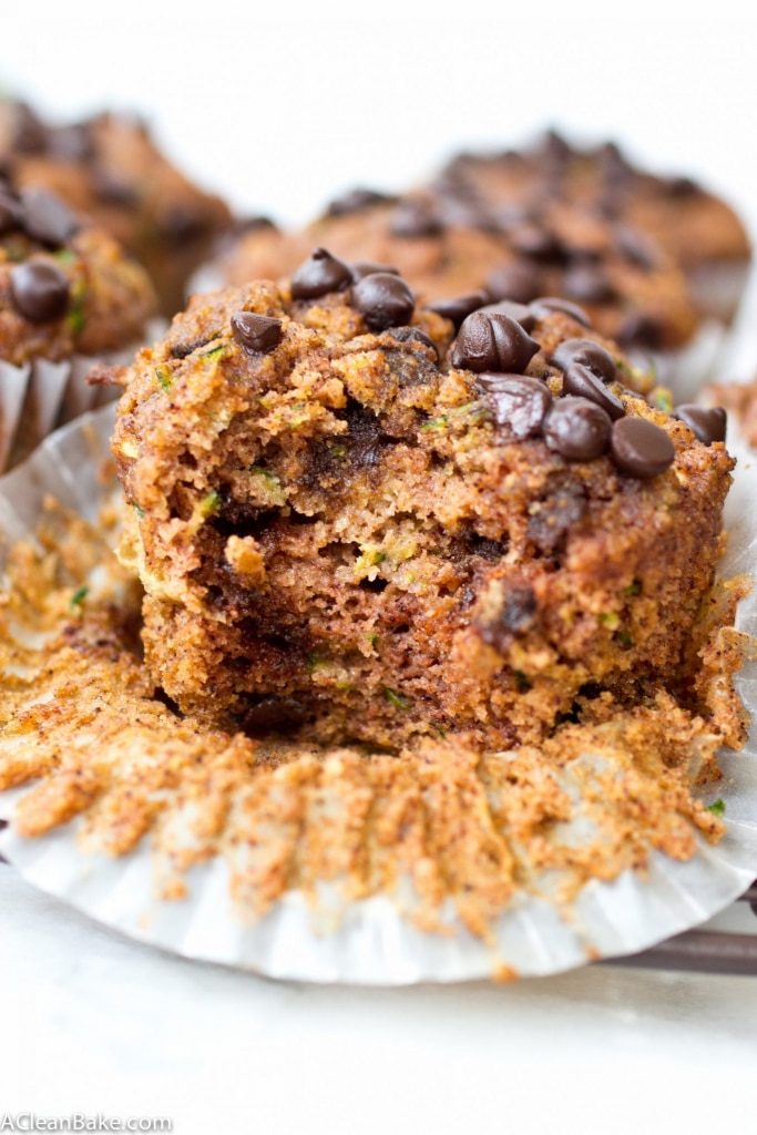 Chocolate Chip Zucchini Muffins (gluten free, paleo, vegan-adaptable)