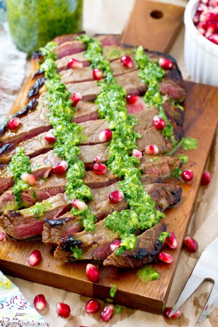 Flank Steak with Chimichurri A Clean Bake