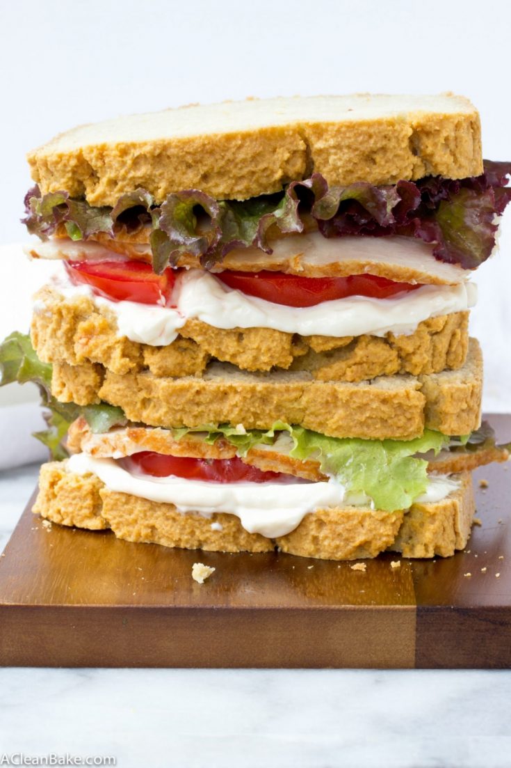 Grain Free Sandwich Bread (Gluten Free, Yeast Free, and Paleo) - A