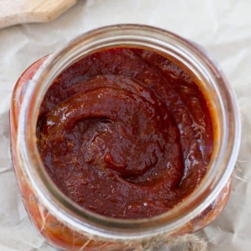 Crockpot BBQ Sauce (BBQ Sauce in the Slow Cooker) | A Clean Bake