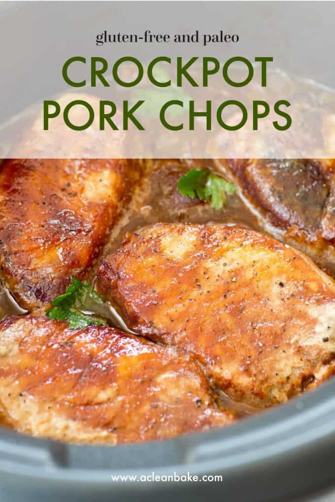 Crockpot Pork Chops with Apples and Onions (Gluten Free and Paleo)