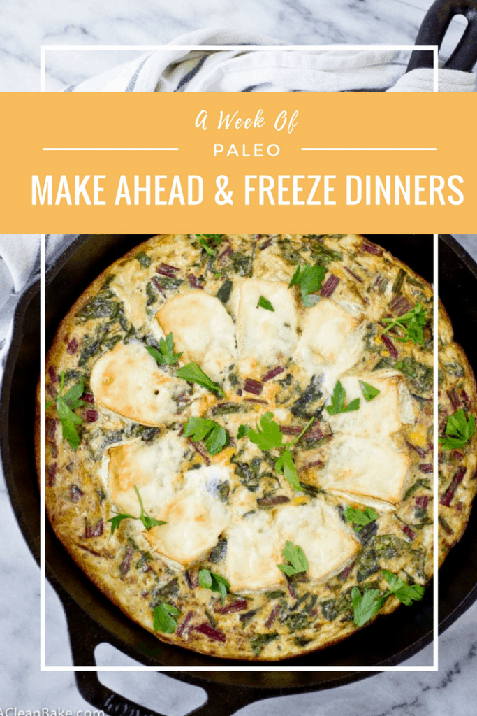 Freezer friendly make ahead gluten free and paleo dinners