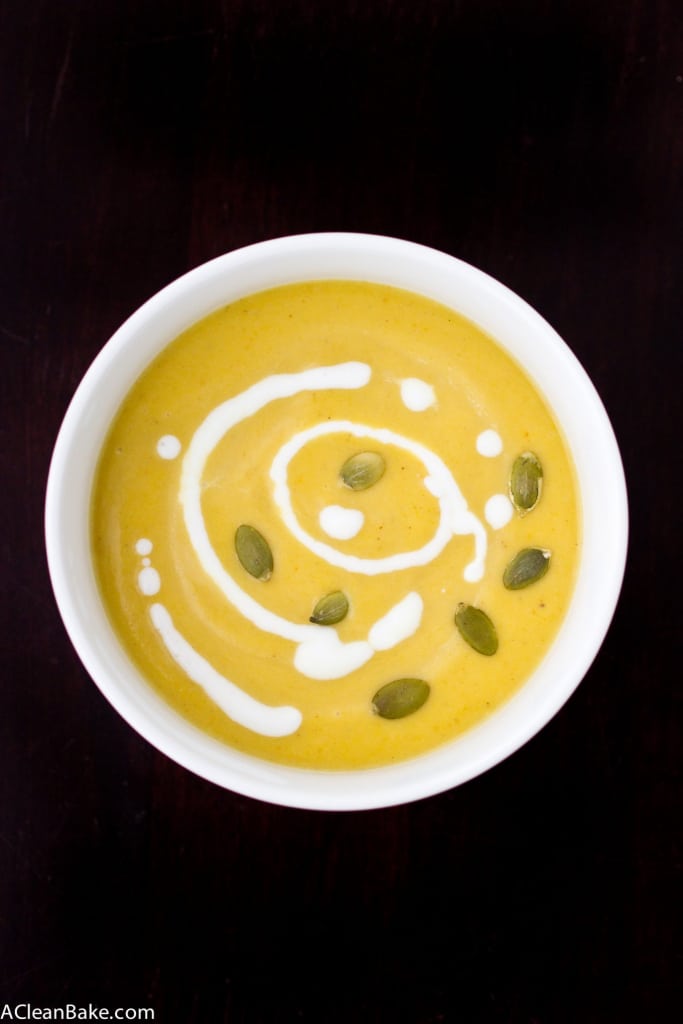 Coconut Curry Butternut Squash Soup (gluten free, paleo and vegan)