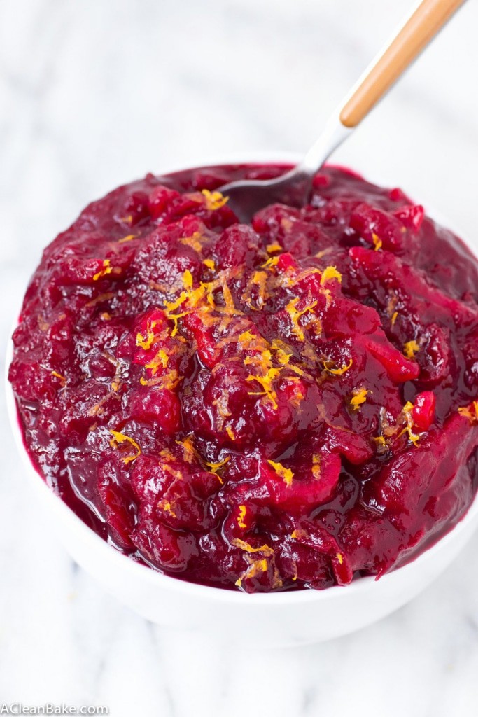 15 minutes is all it takes to make delicious sugar free cranberry sauce!