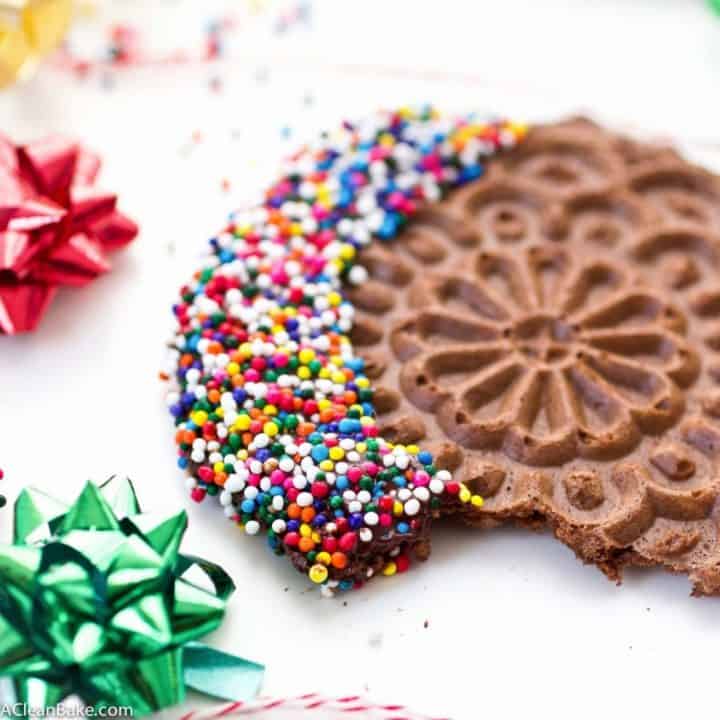 Grain Free Chocolate Pizzelles