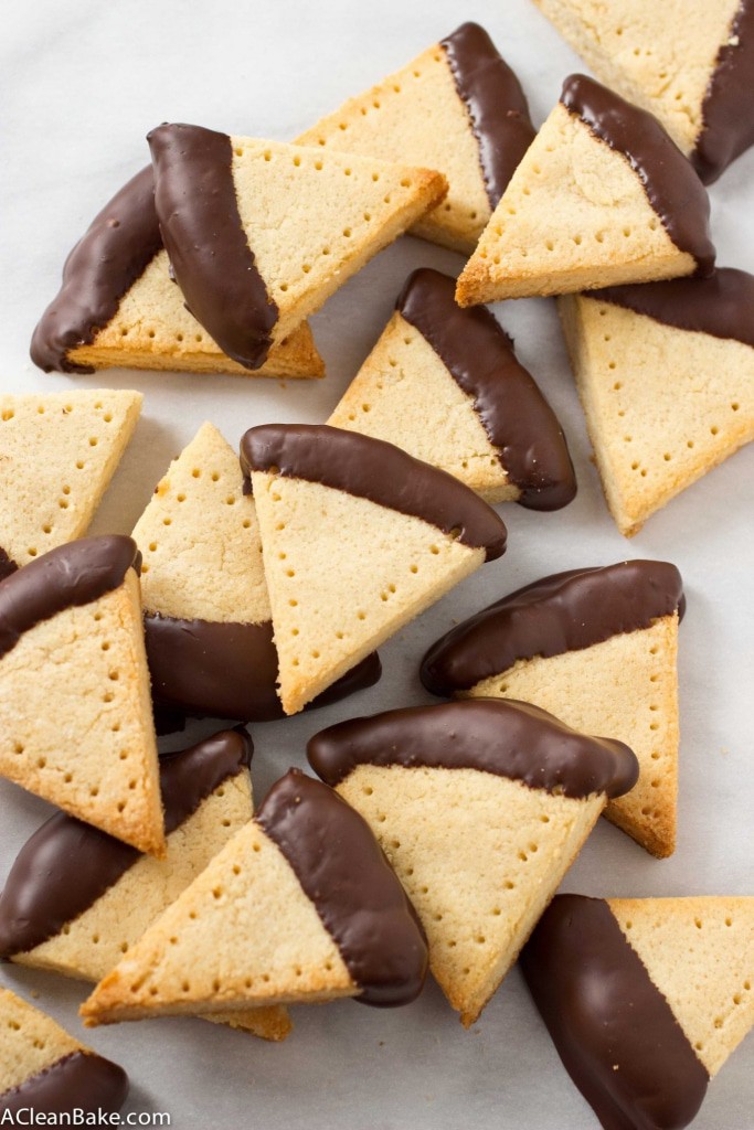 The perfect classic shortbread, dunked in silky dark chocolate. You'd never guess they're gluten and grain free!