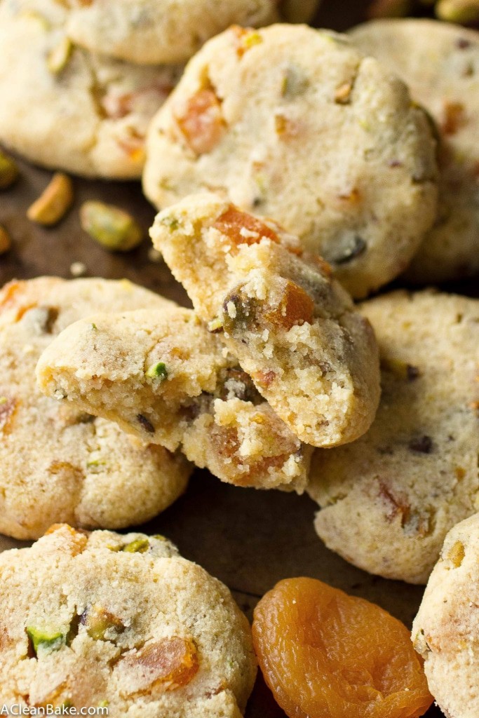 Grain free apricot pistachio cookies (gluten free, grain free, paleo, sugar free, dairy free, low carb)