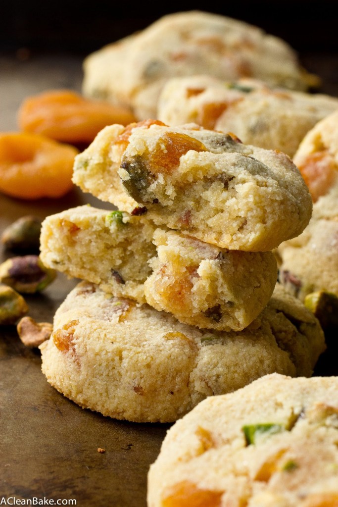 Grain free apricot pistachio cookies (gluten free, grain free, paleo, sugar free, dairy free, low carb)