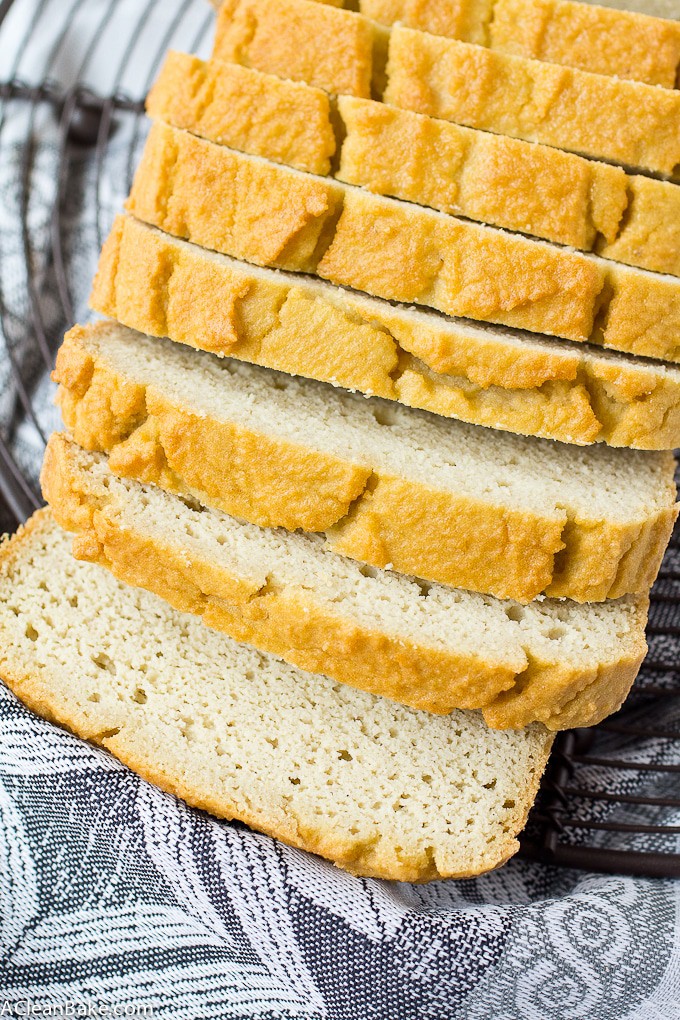 Low Carb Bread Gluten Free And Paleo Sandwich Bread Made In The Blender A Clean Bake