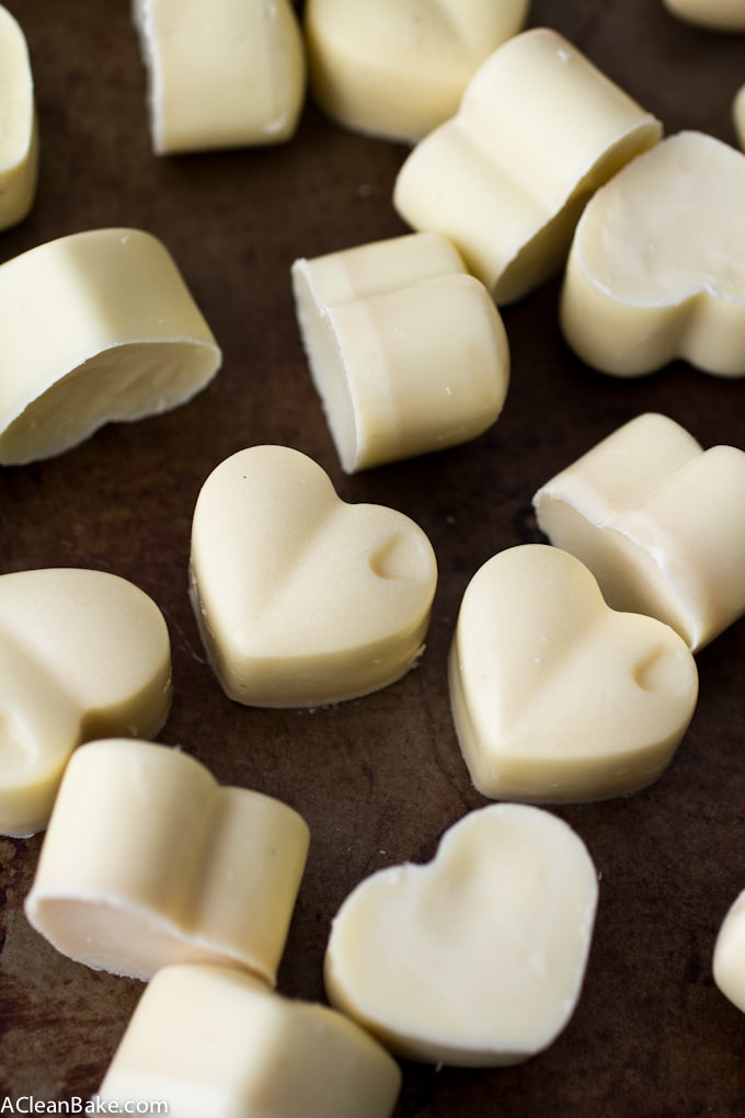 Homemade Sugar Free White Chocolate (gluten free, paleo-ish)