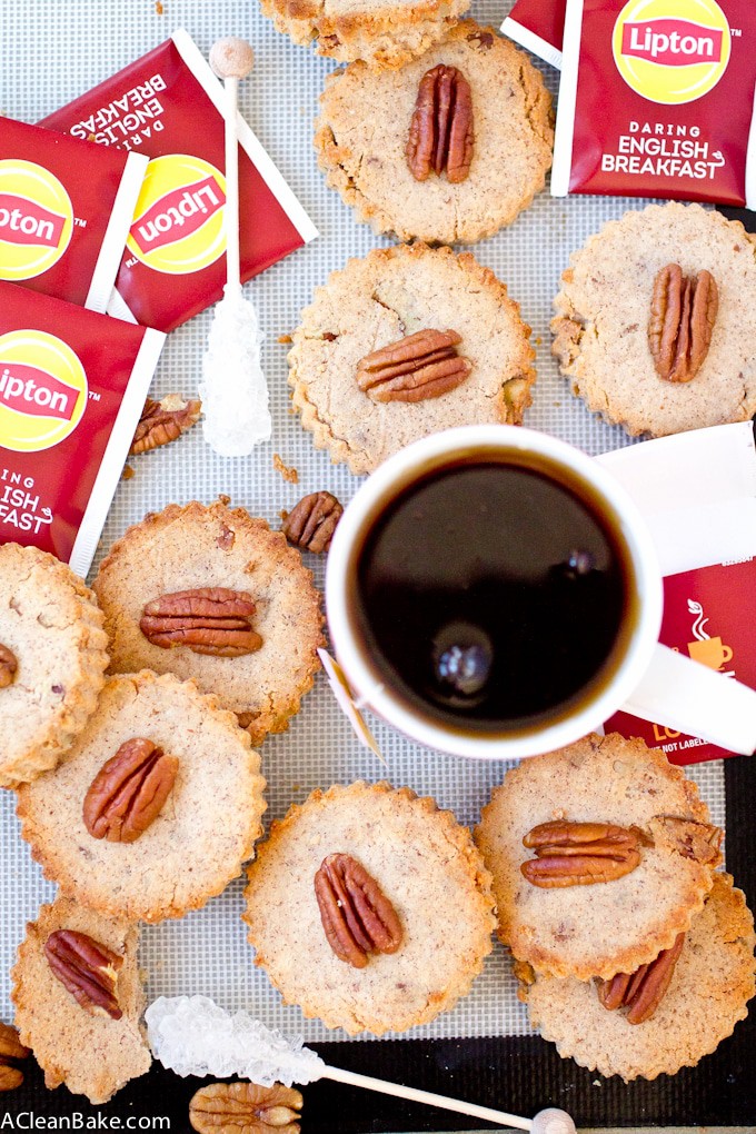 Cinnamon Pecan Shortbread - a grain free, low carb and lightly sweetened morning snack!