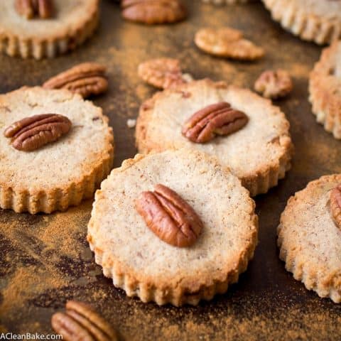 Cinnamon Pecan Shortbread - a grain free, low carb and lightly sweetened morning snack!