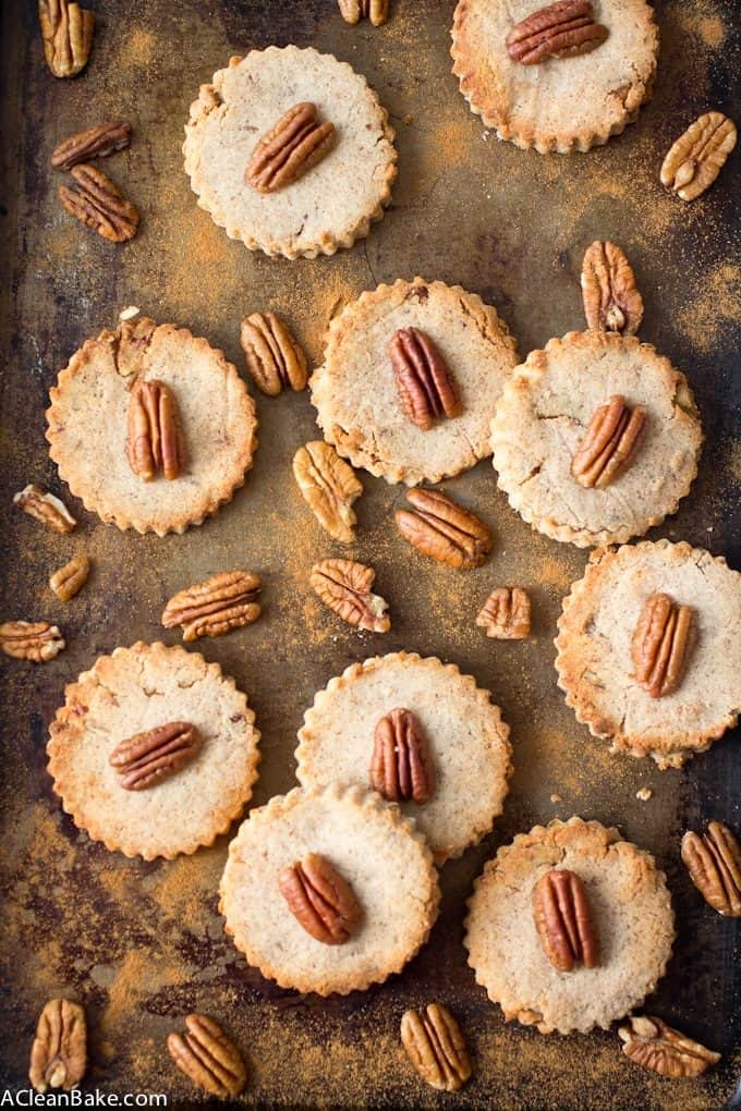 Cinnamon Pecan Shortbread - a grain free, low carb and lightly sweetened morning snack!